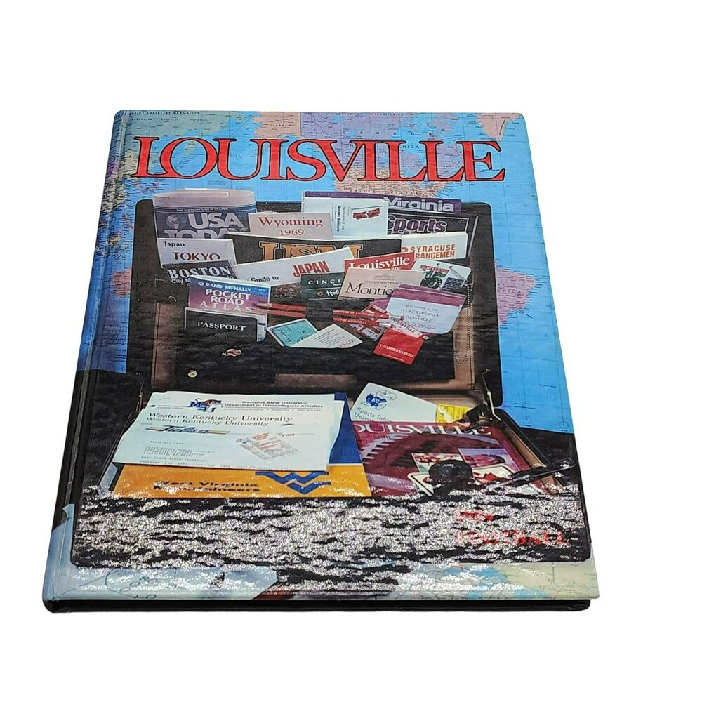 Louisville Cardinals 1989 Football Media Guide Hardcover Vintage Season